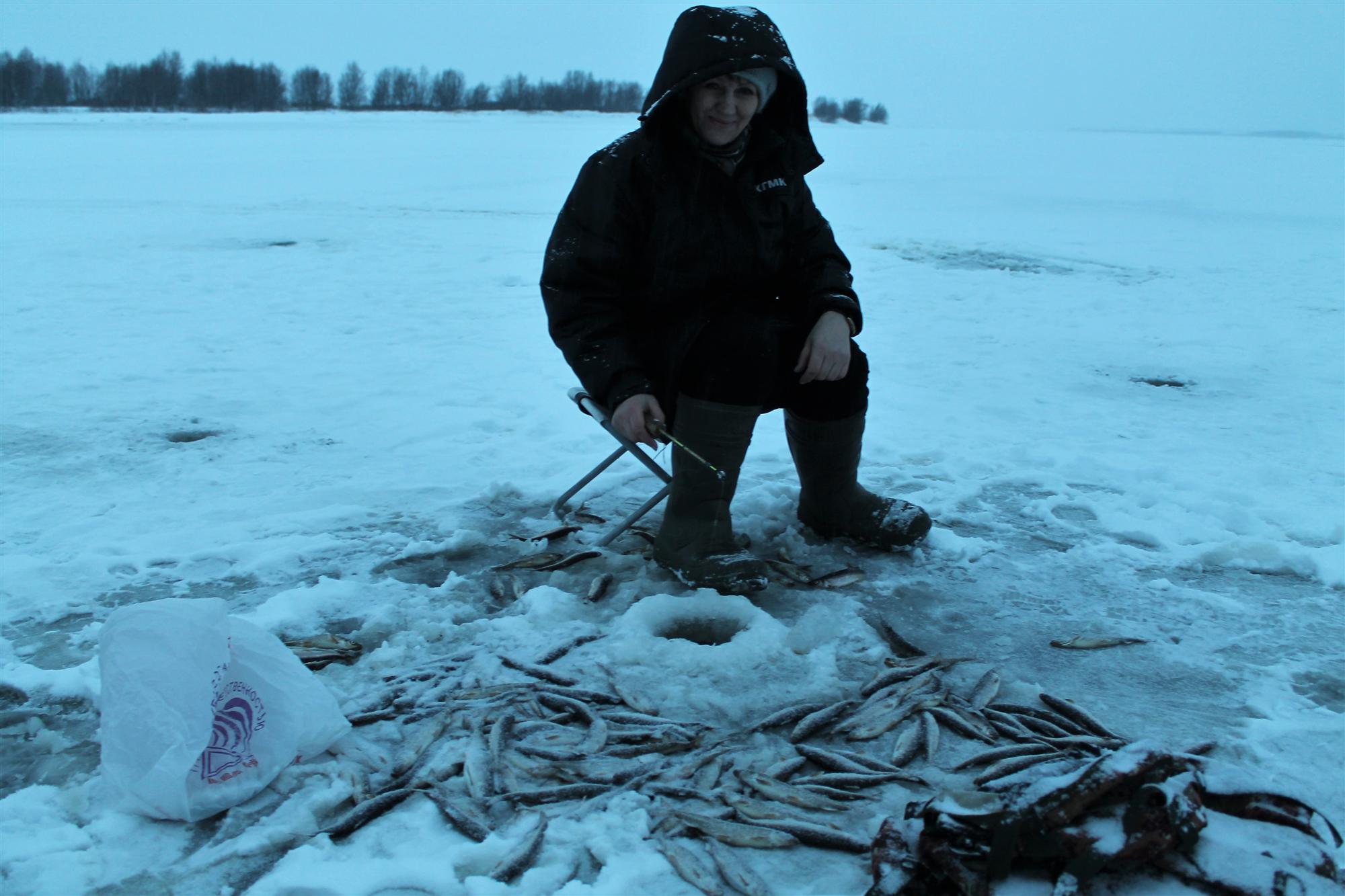 Зимняя рыбалка на Варзуге